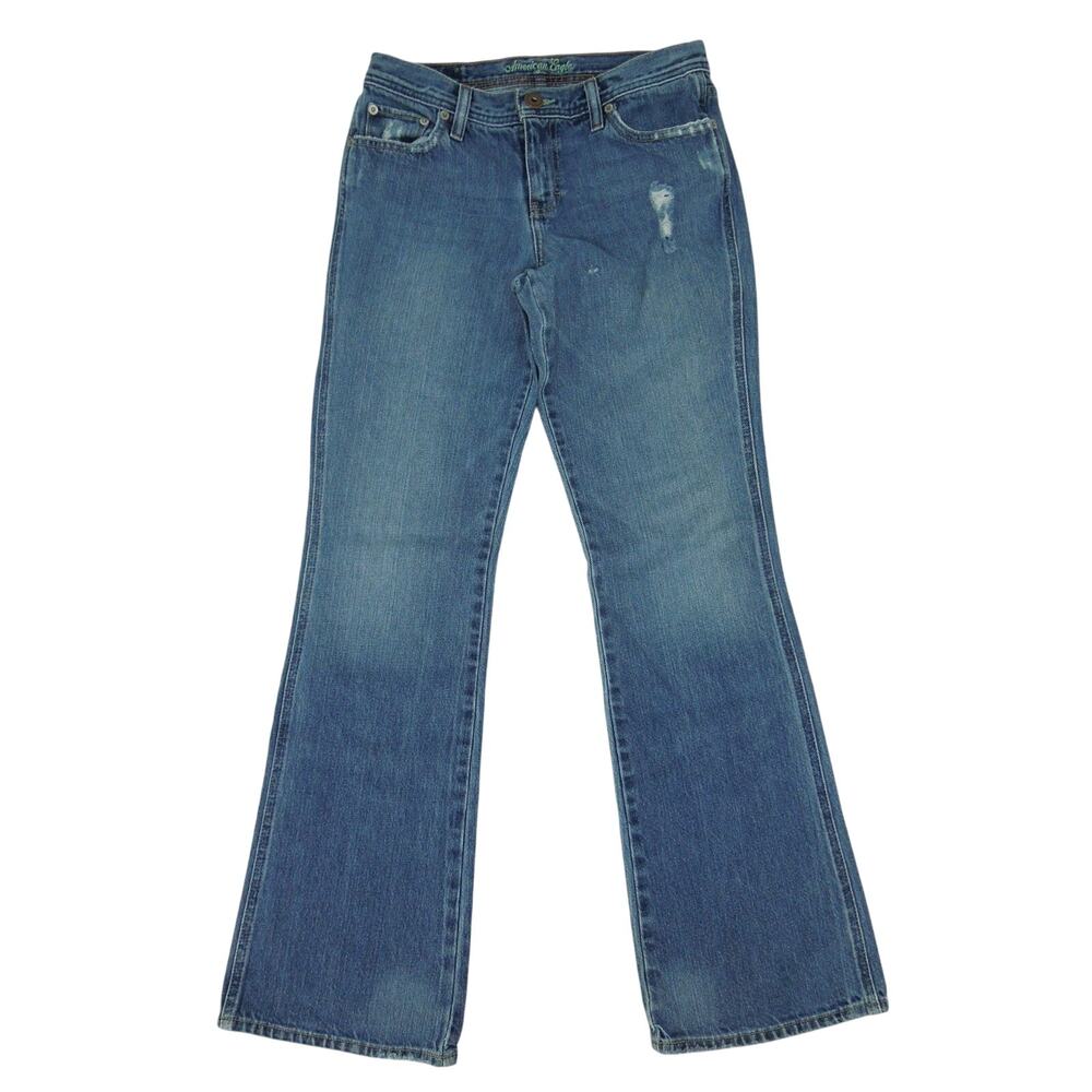 AMERICAN EAGLE Boot Cut Jeans 4 Favorite Fit Distracted